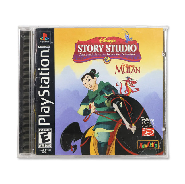 Disney's Story Studio Mulan for Sony PlayStation - Case front cover - Complete in box or case and game.