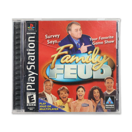 Family Feud for Sony PlayStation - Case front cover - Complete in box or case and game.