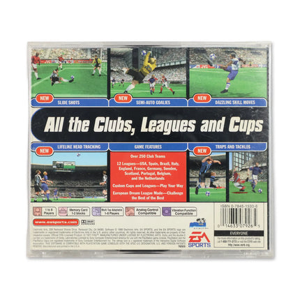 FIFA 99 for Sony PlayStation - Case back cover - Product gallery.
