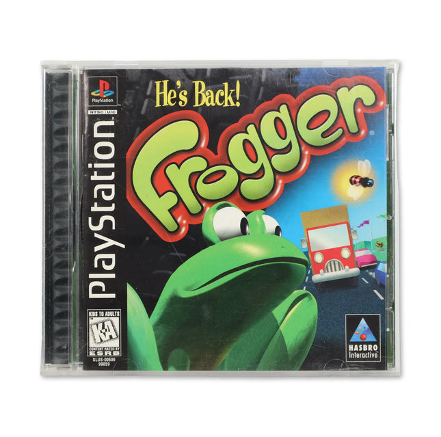 Frogger for Sony PlayStation - Case front cover - Complete in box or case and game.