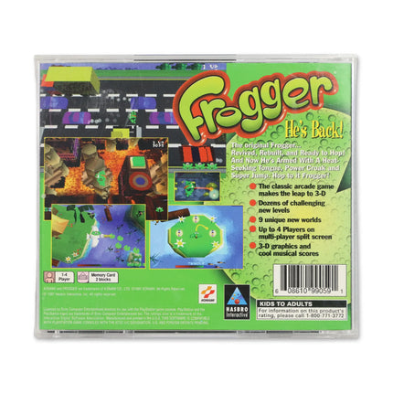 Frogger for Sony PlayStation - Case back cover - Product gallery.