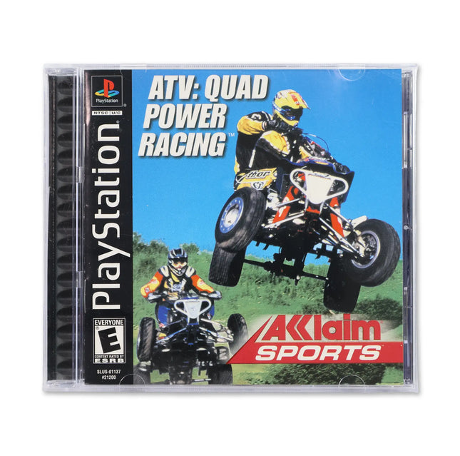 ATV Quad Power Racing for Sony PlayStation - Case front cover - Complete in box or case and game.