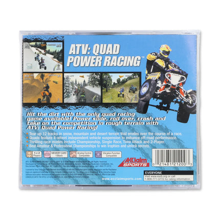 ATV Quad Power Racing for Sony PlayStation - Case back cover - Product gallery.