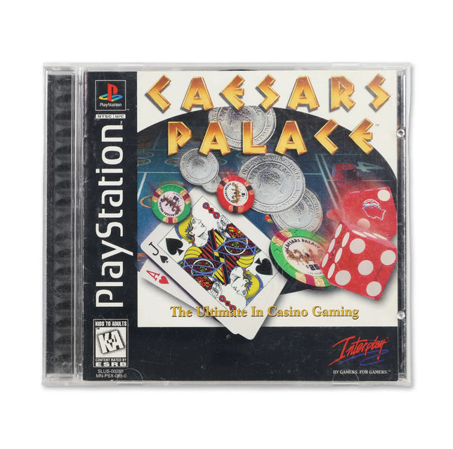 Caesar's Palace for Sony PlayStation - Case front cover - Complete in box or case and game.