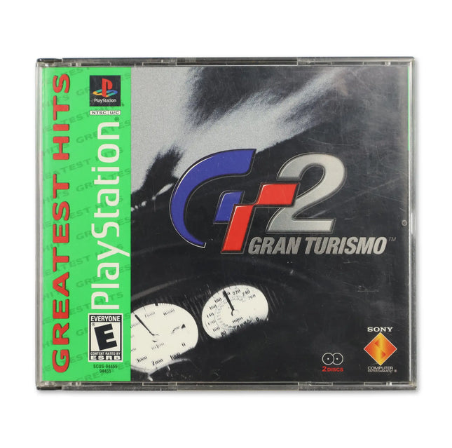Gran Turismo 2 [Greatest Hits] for Sony PlayStation - Case front cover - Complete in box or case and game.