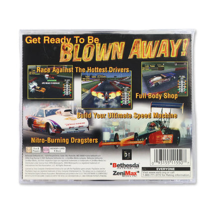IHRA Drag Racing for Sony PlayStation - Case back cover - Product gallery.
