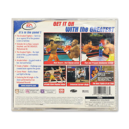 Knockout Kings 2000 for Sony PlayStation - Case back cover - Product gallery.
