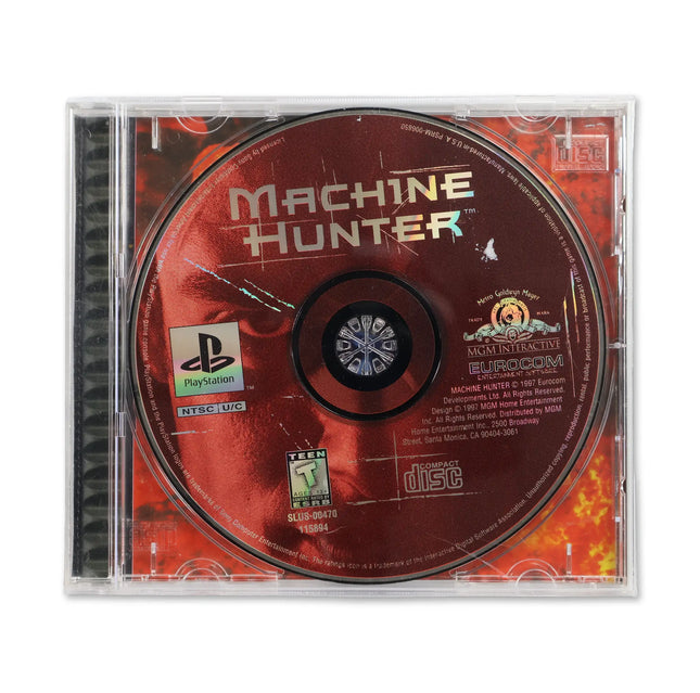 Machine Hunter for Sony PlayStation - Case front cover - Complete in box or case and game.
