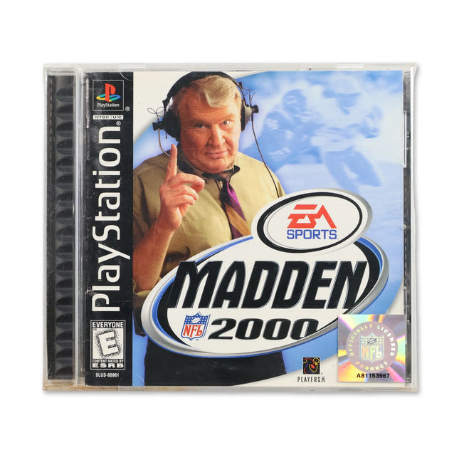 Madden 2000 for Sony PlayStation - Case front cover - Complete in box or case and game.