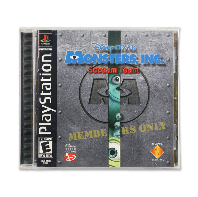 Monsters Inc for Sony PlayStation - Case front cover - Complete in box or case and game.