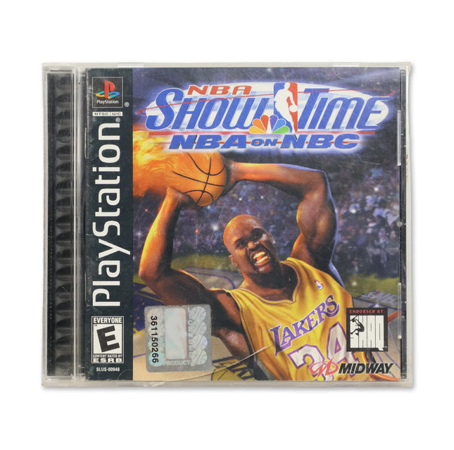 NBA Showtime NBA on NBC for Sony PlayStation - Case front cover - Complete in box or case and game.