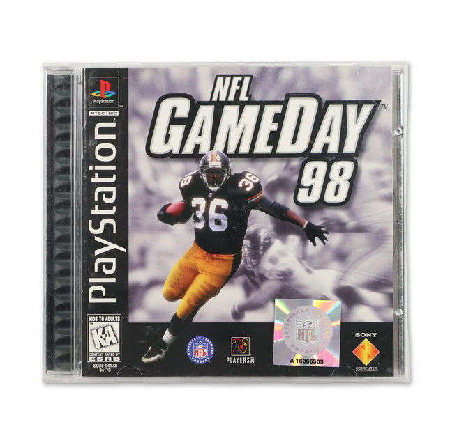 NFL GameDay 98 for Sony PlayStation - Case front cover - Complete in box or case and game.