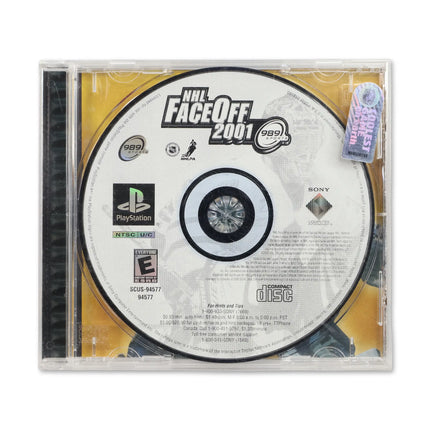 NHL FaceOff 2001 for Sony PlayStation - Case front cover - Complete in box or case and game.