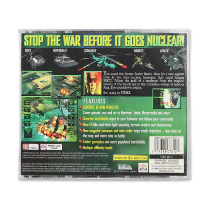 Nuclear Strike for Sony PlayStation - Case back cover - Product gallery.