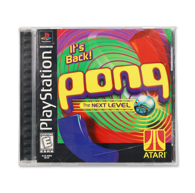 Pong The Next Level for Sony PlayStation - Case front cover - Complete in box or case and game.