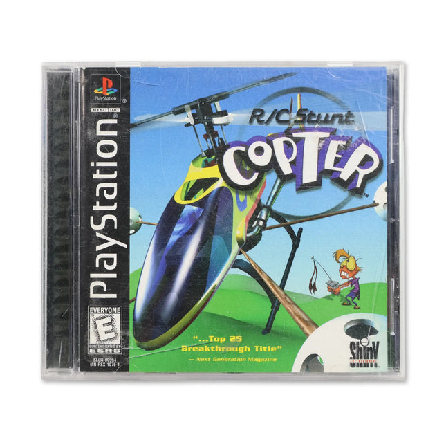 R/C Stunt Copter for Sony PlayStation - Case front cover - Complete in box or case and game.