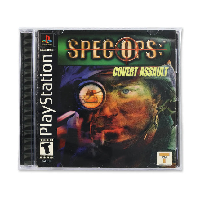 Spec Ops Covert Assault for Sony PlayStation - Case front cover - Complete in box or case and game.