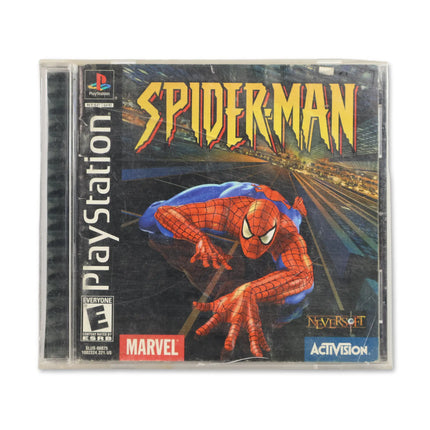 Spiderman for Sony PlayStation - Case front cover - Complete in box or case and game.