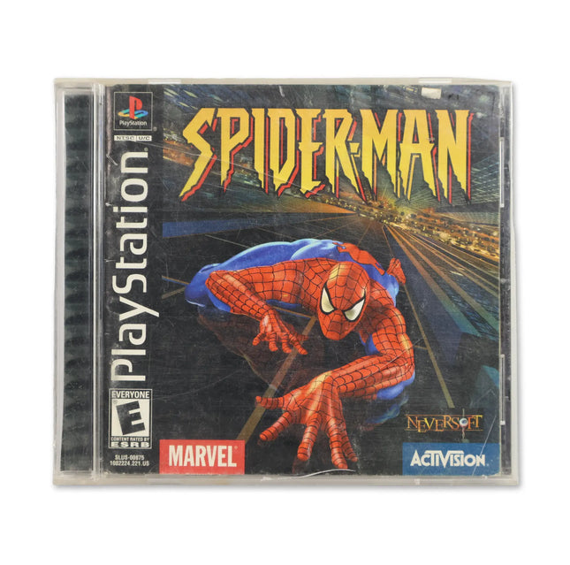 Spiderman for Sony PlayStation - Case front cover - Complete in box or case and game.