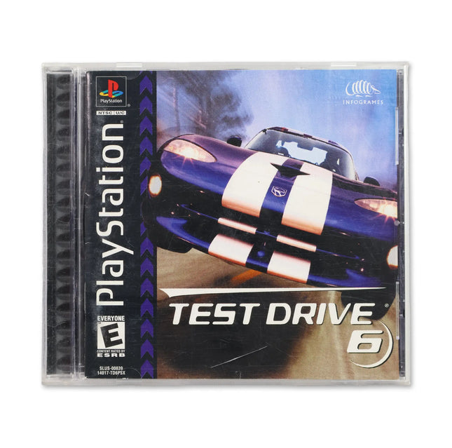 Test Drive 6 for Sony PlayStation - Case front cover - Complete in box or case and game.