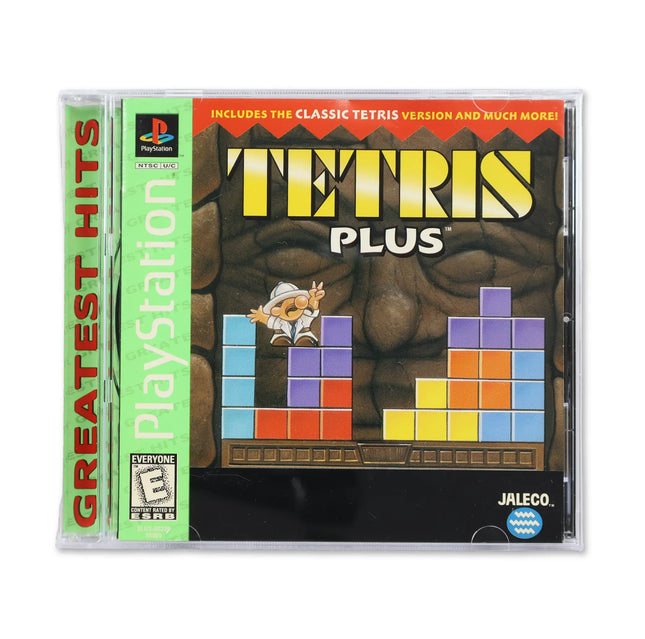 Tetris Plus [Greatest Hits] for Sony PlayStation - Case front cover - Complete in box or case and game.