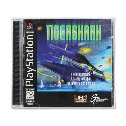 Tiger Shark for Sony PlayStation - Case front cover - Complete in box or case and game.