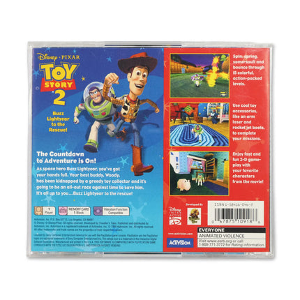 Toy Story 2 for Sony PlayStation - Case back cover - Product gallery.
