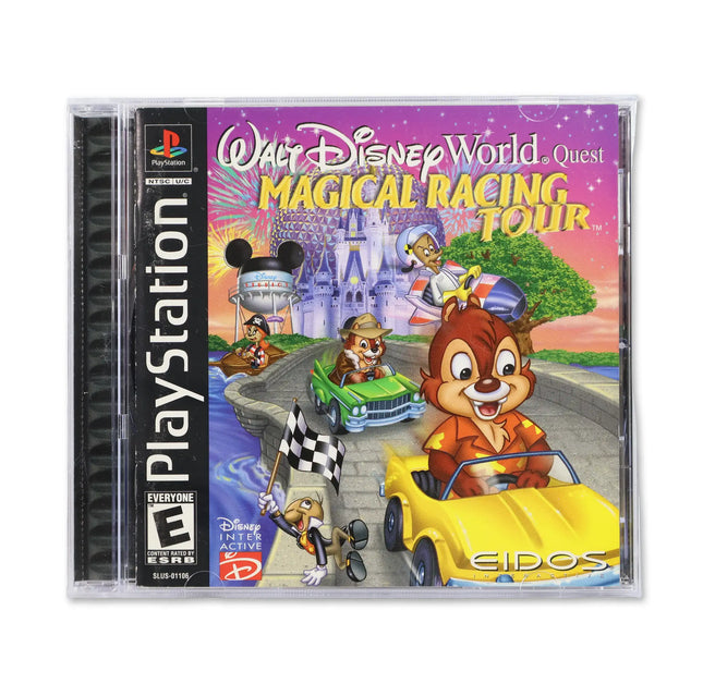 Walt Disney World Quest: Magical Racing Tour for Sony PlayStation - Case front cover - Complete in box or case and game.