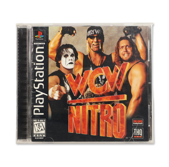 WCW Nitro for Sony PlayStation - Case front cover - Complete in box or case and game.