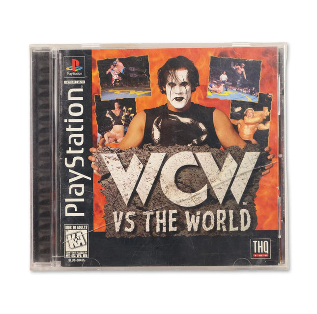 WCW vs. the World for Sony PlayStation - Case front cover - Complete in box or case and game.
