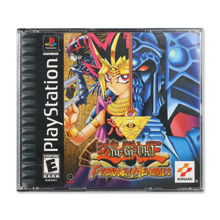 Yu-Gi-Oh Forbidden Memories for Sony PlayStation - Case front cover - Complete in box or case and game.