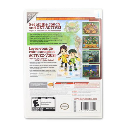 Active Life Outdoor Challenge for Nintendo Wii - Case back cover - Product gallery.