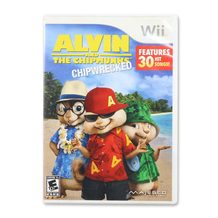 Alvin & Chipmunks: Chipwrecked for Nintendo Wii - Case front cover - Complete in box or case and game.