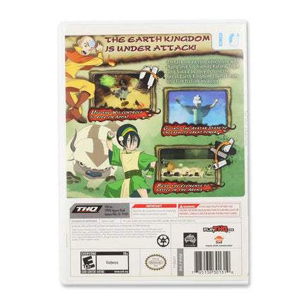 Avatar The Burning Earth for Nintendo Wii - Case back cover - Product gallery.