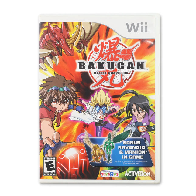 Bakugan Battle Brawlers [Toys R Us] for Nintendo Wii - Case front cover - Complete in box or case and game.