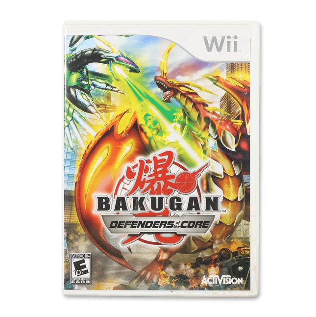 Bakugan: Defenders of the Core for Nintendo Wii - Case front cover - Complete in box or case and game.