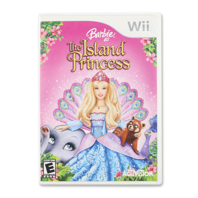 Barbie as the Island Princess for Nintendo Wii - Case front cover - Complete in box or case and game.