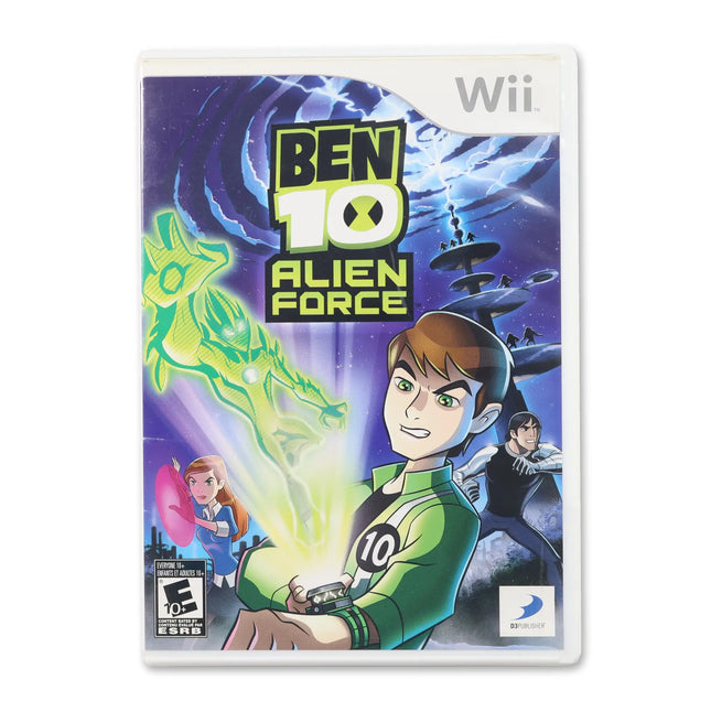 Ben 10 Alien Force for Nintendo Wii - Case front cover - Complete in box or case and game.
