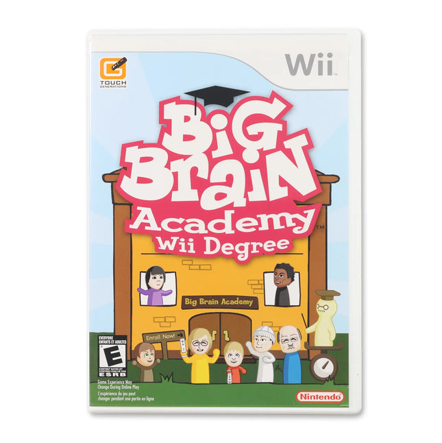 Big Brain Academy Wii Degree for Nintendo Wii - Case front cover - Complete in box or case and game.