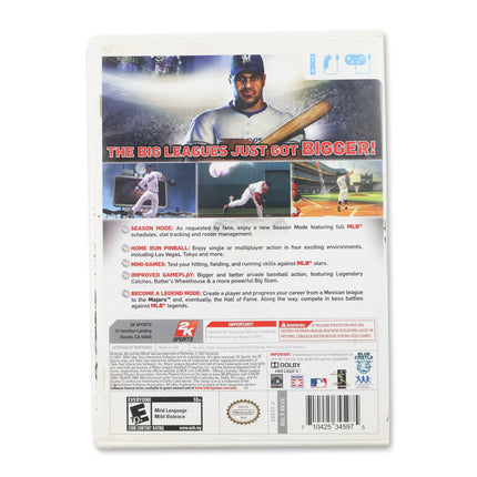 The Bigs 2 for Nintendo Wii - Case back cover - Product gallery.