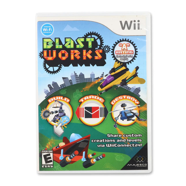 Blast Works Build Trade Destroy for Nintendo Wii - Case front cover - Complete in box or case and game.