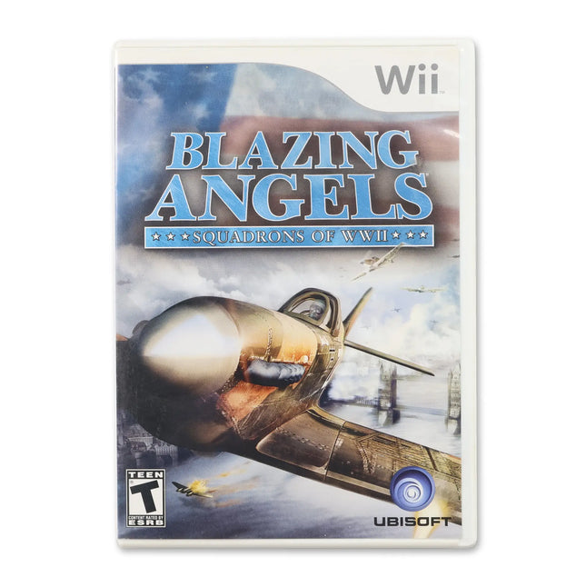 Blazing Angels Squadrons of WWII for Nintendo Wii - Case front cover - Complete in box or case and game.
