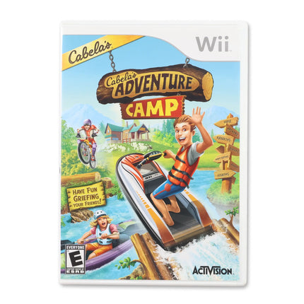 Cabela's Adventure Camp for Nintendo Wii - Case front cover - Complete in box or case and game.