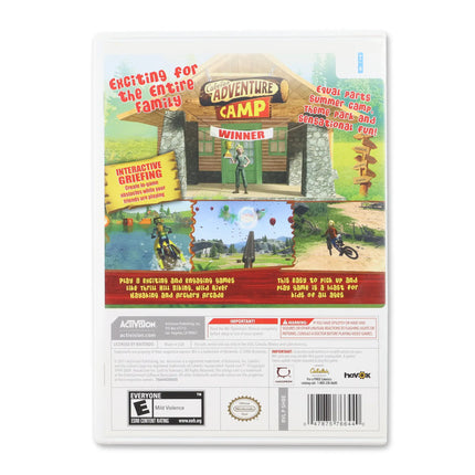 Cabela's Adventure Camp for Nintendo Wii - Case back cover - Product gallery.
