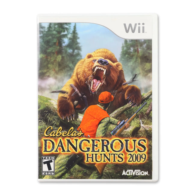Cabela's Dangerous Hunts 2009 for Nintendo Wii - Case front cover - Complete in box or case and game.