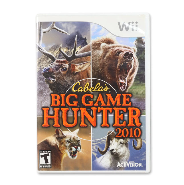 Cabela's Big Game Hunter 2010 for Nintendo Wii - Case front cover - Complete in box or case and game.
