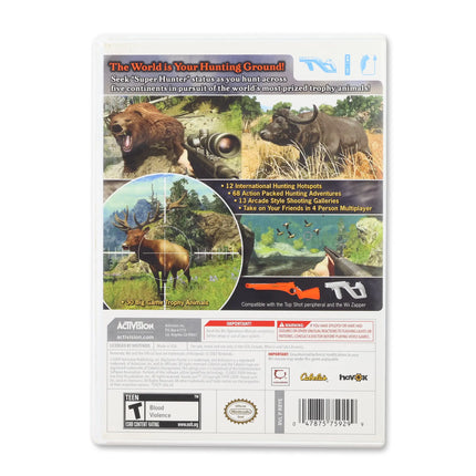 Cabela's Big Game Hunter 2010 for Nintendo Wii - Case back cover - Product gallery.