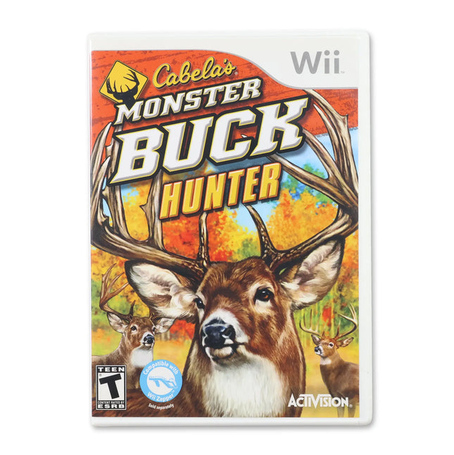 Cabela's Monster Buck Hunter for Nintendo Wii - Case front cover - Complete in box or case and game.