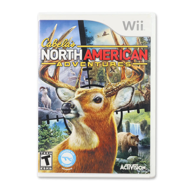 Cabela's North American Adventures for Nintendo Wii - Case front cover - Complete in box or case and game.