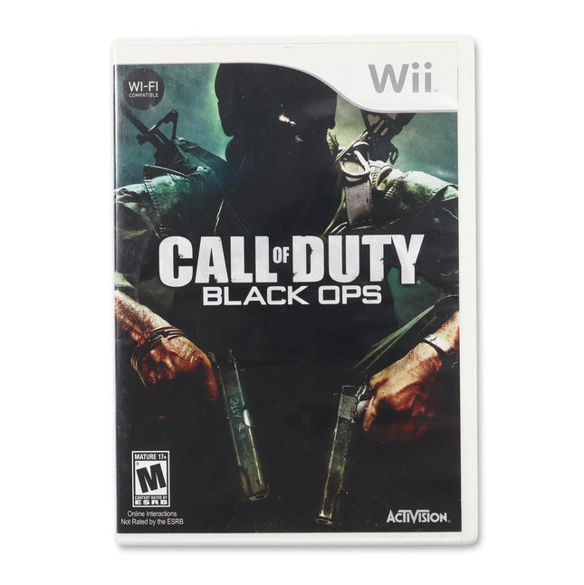 Call of Duty Black Ops for Nintendo Wii - Case front cover - Complete in box or case and game.